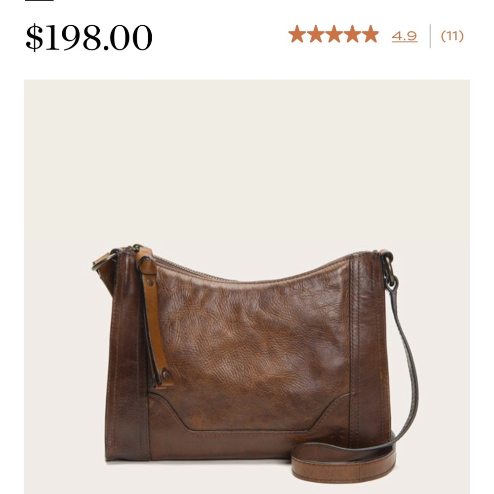 NWOT FRYE Melissa Zip CrossBody Bag